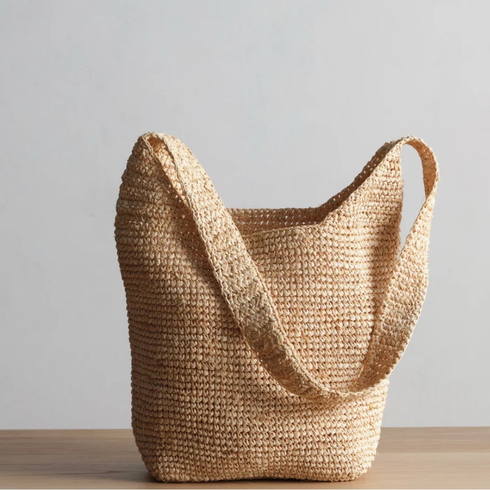 Jenni Kayne Raffia Crossbody Bag